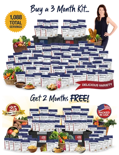 Complete Survival Food Kit — 1,088 Servings with all bonuses